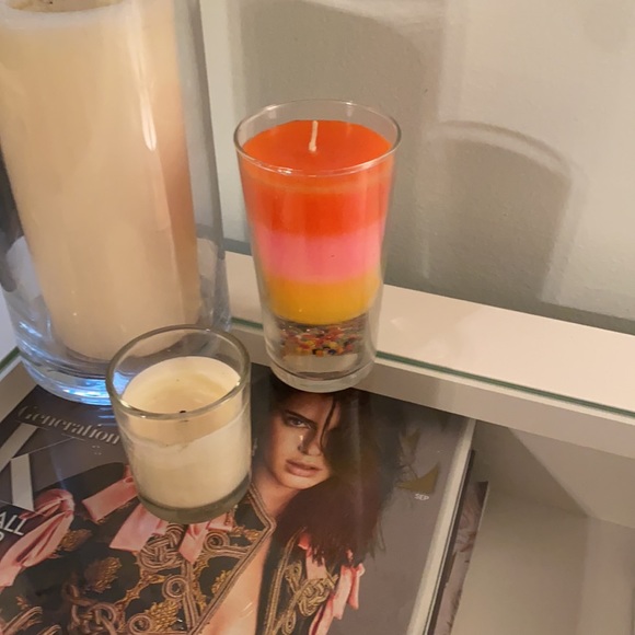 UO Sunrise Layered Candle w/ seed beads - Picture 4 of 4